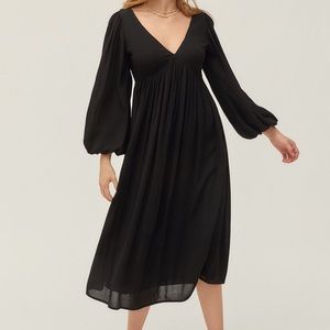 Colton tie back midi dress